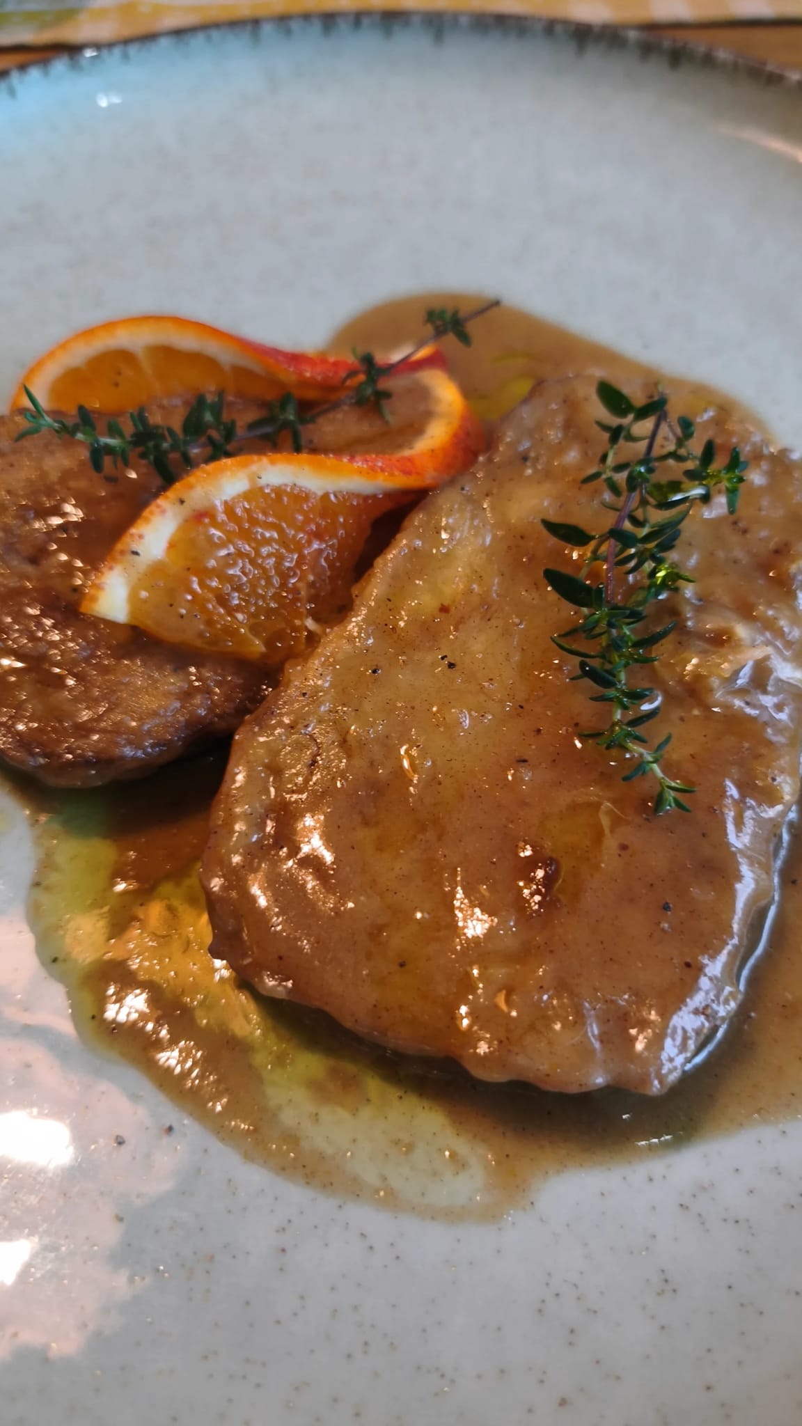 A seasonal main course at Piano & Sano