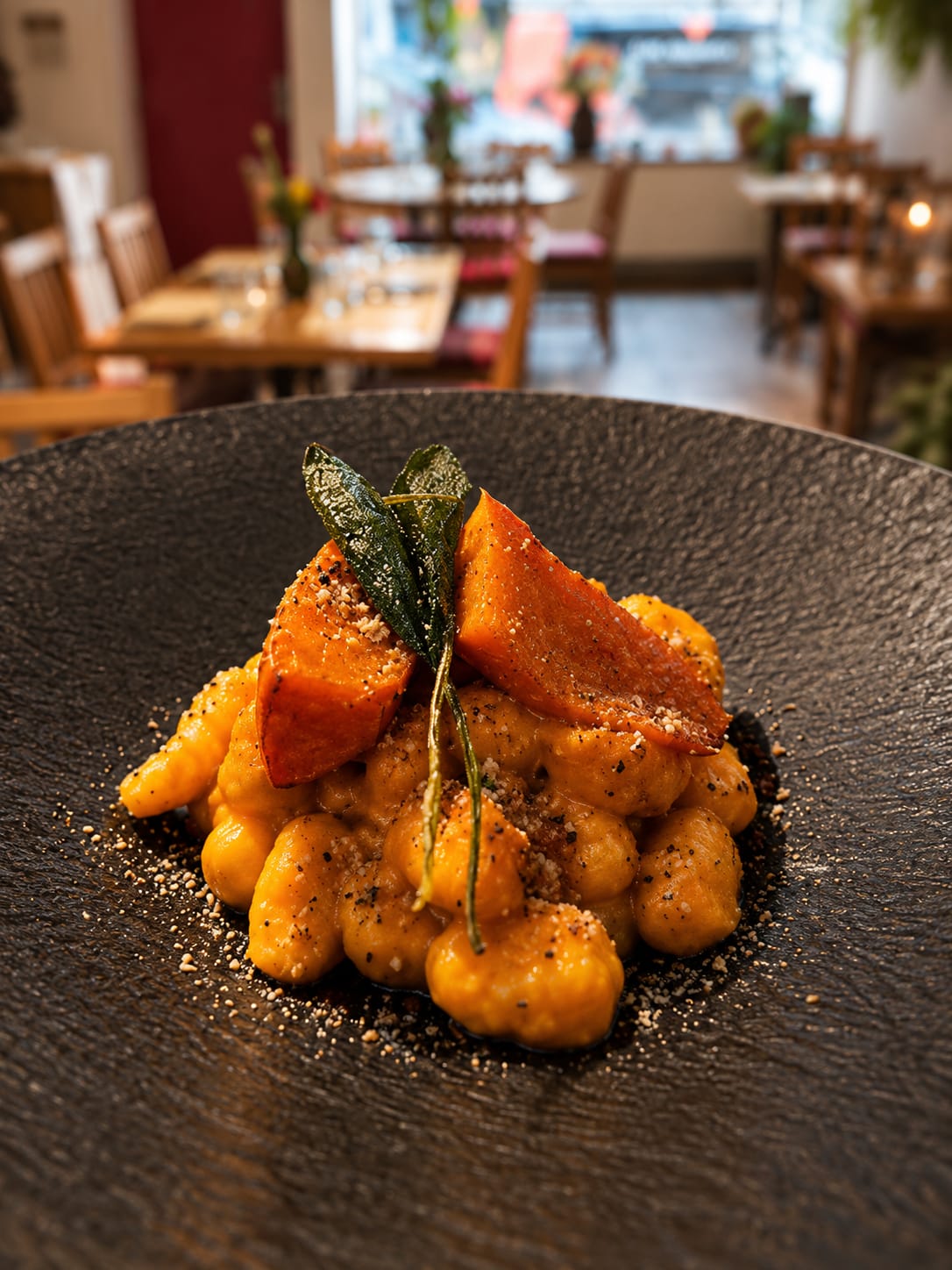 A seasonal dish served at Piano & Sano
